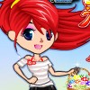 采蘑菇的小姑娘
