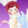 Angel with high building