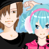 Anime childhood friends dress up game