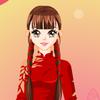 Asian girl dressup