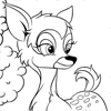 Bambi coloring game