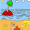 Big beach coloring