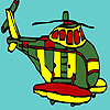 Big military helicopter coloring