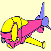Big pink helicopter coloring