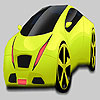 Big pistachio green car coloring