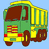 Big transport truck coloring