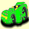 Big wheel car coloring
