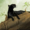 Black cat on the tree puzzle