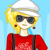 Blonde Cool Model