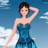 Blue fashion dress up