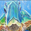 Blue sea turtle  slide puzzle