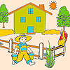 Bob on the farm coloring