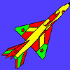 Bright Air Force plane coloring