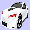 Bright white car coloring