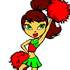 Cheerleader Girl Coloring