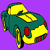Classic fast road car coloring