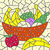 Classic fruit basket coloring