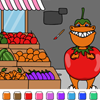 Color Games - Tom T-Rex the Tomato - DinoSawUs