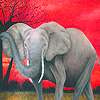 Colorful elephants puzzle