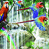 Colorful jungle animals puzzle