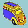 Concept milk bus coloring