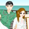 Couple go to beach