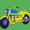 Cross road  motorcycle coloring