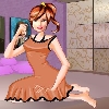 Cute Barbie bed room dress up