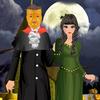 Cute couple of halloween party