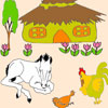 Cute farm coloring