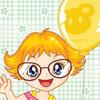 Cute with baloon