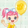 Doll with balloon
