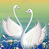 Elegant lake swans puzzle