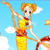 Fairy Girl in Colorful Dresses