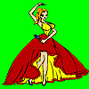 Famous flamenco dancer coloring