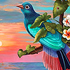 Fantastic blue bird puzzle