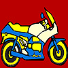 Fantastic motorbike coloring