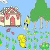 Farmer man and squirrel coloring