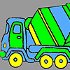 Fast concrete truck coloring