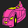 Fast futuristic car coloring