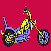 Fast harder motorbike coloring