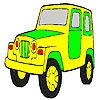 Fast mountain jeep coloring