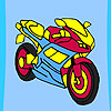 Fast racer motorbike coloring