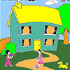 Flower girls coloring