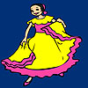 Gaby flamenco dance coloring