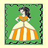 Girl in a table coloring