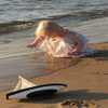 Girl on Beach Jigsaw Puzzle