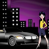 Girl With Cabriolet Car