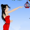 Girl With Lovely Bird