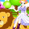 Graceful Princess And Lion